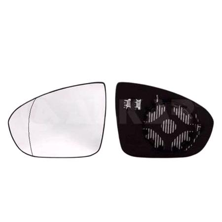 Left Wing Mirror Glass (heated) and Holder for VAUXHALL MERIVA Mk II, 2010 Onwards