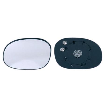 Left Wing Mirror Glass (heated) and Holder for Citroen C2, 2003 2010