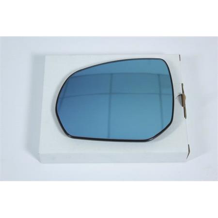 Left Blue Wing Mirror Glass (heated) and Holder for Peugeot 5008, 2009 Onwards