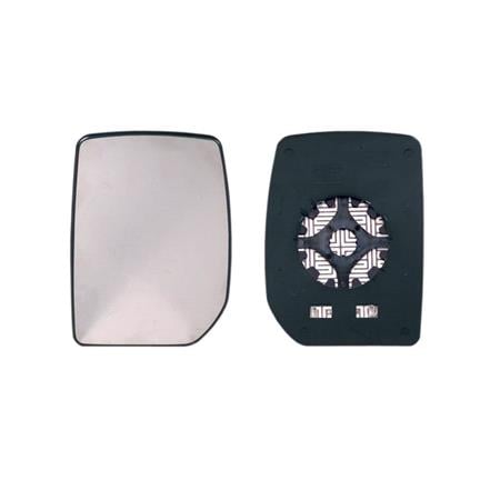 Left Wing Mirror Glass (heated) and Holder for FORD TRANSIT Bus, 2000 2014