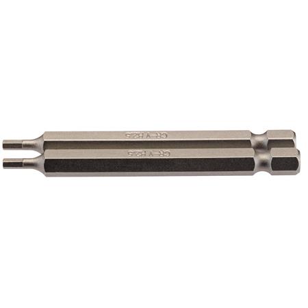 Draper 64319 2.5mm 1 4 inch Hex. Hexagonal Insert Bit 75mm Long x 2