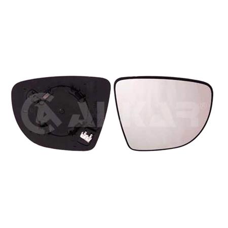 Right Wing Mirror Glass (heated) and holder for Renault CAPTUR, 2013 2019