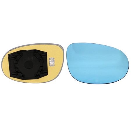 Right Blue Wing Mirror Glass (heated) and Holder for LANCIA DELTA III, 2008 2014