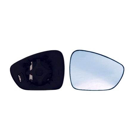 Right Blue Wing Mirror Glass (heated) and Holder for Citroen DS3, 2010 Onwards