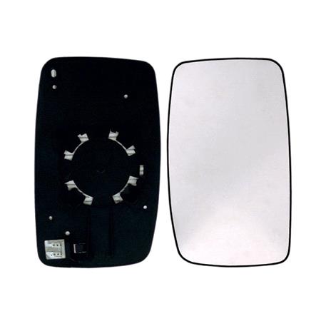 Right Wing Mirror Glass (heated, for single glass mirrors) for Citroen DISPATCH van, 2007 Onwards