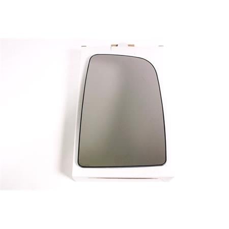 Right Wing Mirror Glass (heated, rectangular attachment) and Holder for MERCEDES SPRINTER 4,6 t Flatbed, 2006 Onwards