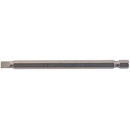 Draper 64345 5.5mm 1 4 inch Hex. Plain Slot Insert Bit 100mm Long x 1