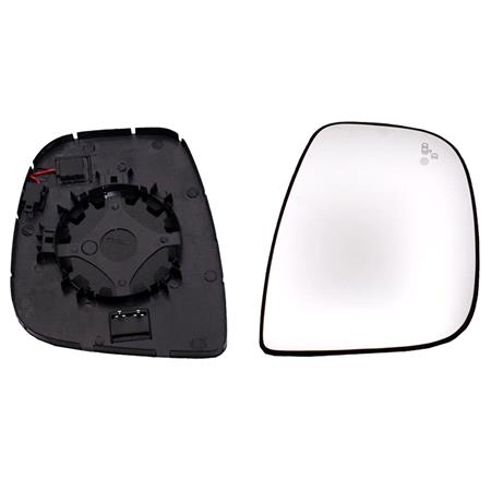 Right Wing Mirror Glass (Heated, Blind Spot Warning Indicator) for Toyota PROACE CITY Box 2019 Onwards