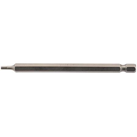 Draper 64371 2.5mm 1 4 inch Hex. Hexagonal Insert Bit 100mm Long x 1