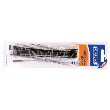 Draper 64416 10 x 15tpi Coping Saw Blades for 64408 and 18052 Coping Saws