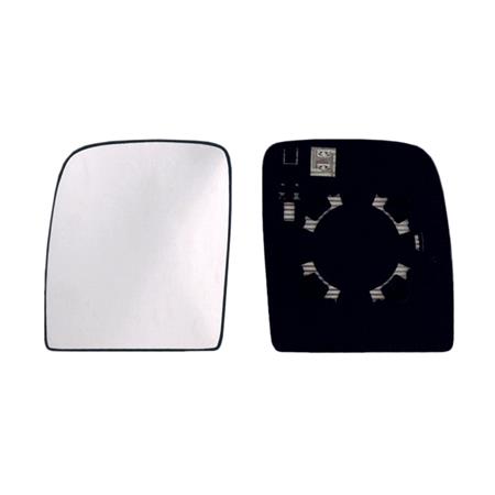 Left Upper Wing Mirror Glass (heated) and Holder for Citroen DISPATCH van, 2007 Onwards