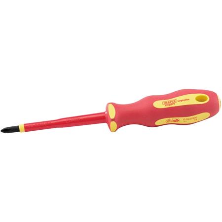 Draper Expert 64432 Ergo Plus VDE No.2 x 100mm Cross Slot Screwdriver