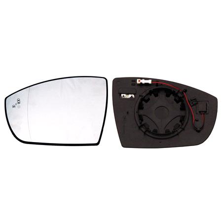 Left Wing Mirror Glass (heated, with blind spot indicator) for Ford KUGA 2013 2019