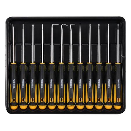 PRECISION SCREWDRIVER AND HOOK SET 12PC