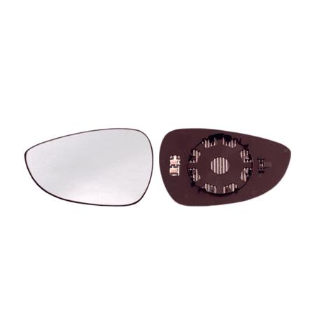 Left Wing Mirror Glass (heated) and Holder for Ford FIESTA Van 2009 Onwards