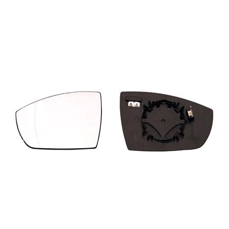 Left Wing Mirror Glass (heated) for Ford ECOSPORT II, 2013 Onwards