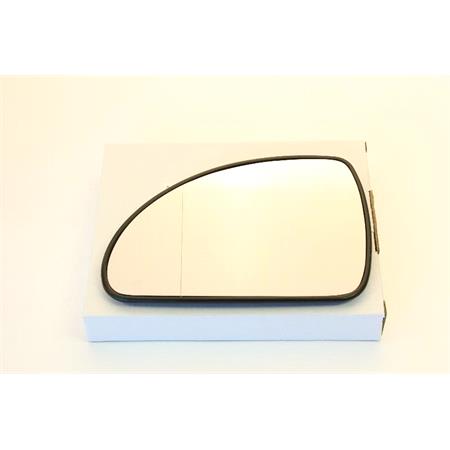 Left Wing Mirror Glass (Heated) for Kia PRO CEED, 2008 2013, Note Mirror Shape in image