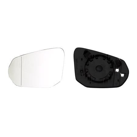 Left Wing Mirror Glass (Heated) and Holder for Audi Q2, 2016 2021