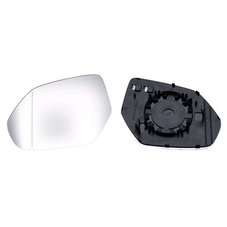 Left Wing Mirror Glass (heated) and Holder for Audi Q8, 2018 Onwards