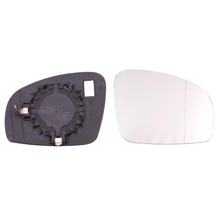 Right Wing Mirror Glass (heated) and Holder for SKODA FABIA, 2006 2015