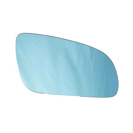 Right Blue Wing Mirror Glass (heated) and Holder for AUDI A8, 2002 2008