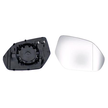 Right Wing Mirror Glass (heated) and Holder for Audi Q8, 2018 Onwards