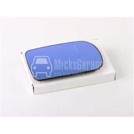 Left / Right Blue Wing Mirror Glass (heated) and Holder for BMW 5, 1995 1997 (pre facelift models only)