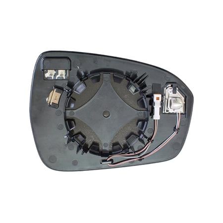 Left Wing Mirror Glass (heated, blind spot warning lamp) for Ford MONDEO Saloon 2014 Onwards