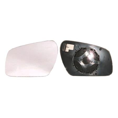 Right Wing Mirror Glass (heated, circular attachment) and Holder for FORD FUSION,  2005 2012