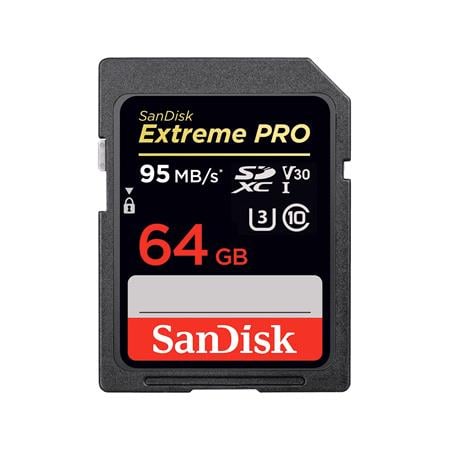 Extreme Pro SDXC 64GB V30 UHS I Memory Card