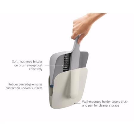Joseph Joseph CleanTech Wall Mounted Dustpan and Brush Set