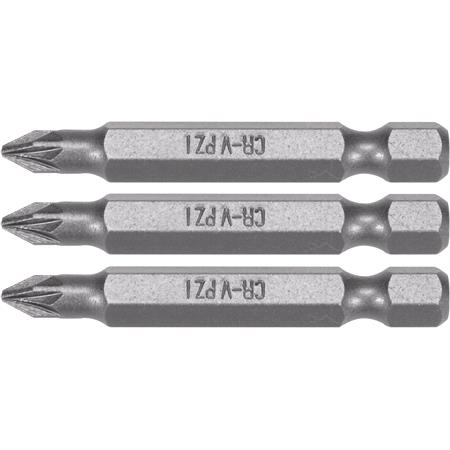SCREWDRIVER BITS 1/4 50MM PZ1 3 PCS