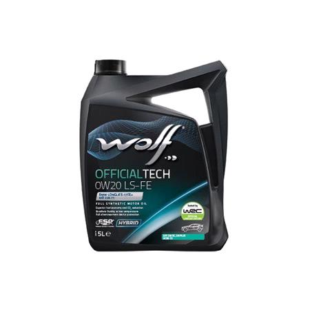 Wolf OfficialTech 0W20 LS FE Full Synthetic Engine Oil   5 Litre