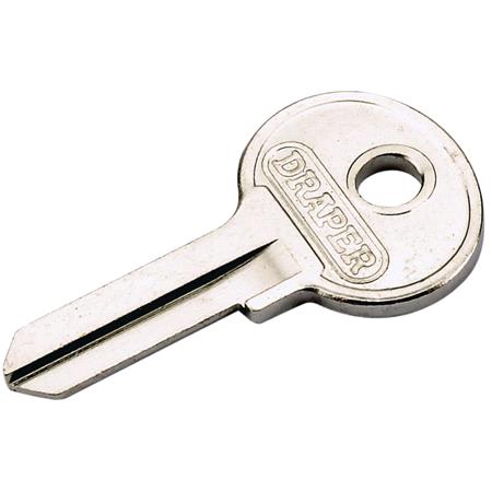 Draper 64183 65mm Laminated Steel Padlock and 2 Keys with Hardened Steel Shackle and Bumper