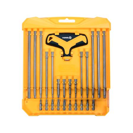 SCREWDRIVER W. BITS SET 25 PCS