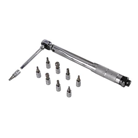 Torque Wrench with Reversible Ratchet 1/4"   5 25 Nm