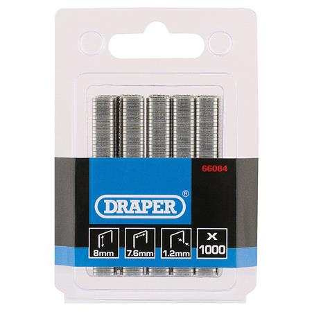 Draper 66084 1000 Staples (8mm)