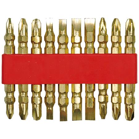 SCREWDRIVER BIT SET 10PCS GOLD