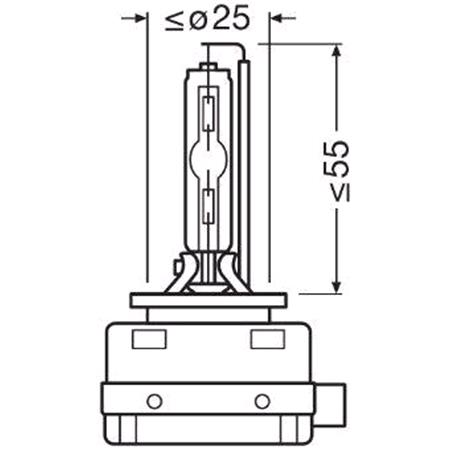 Osram Xenarc 35W D1S Xenon Bulb   Single