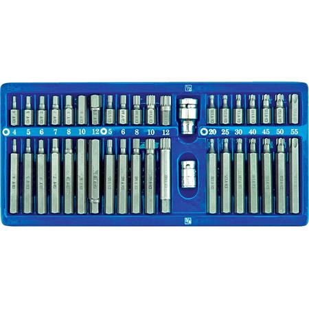 SCREWDRIVER BIT HEX,TORX,SPLINE 40PCS