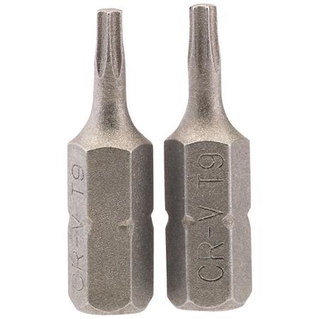Draper 66427 TX STAR Insert Bit, 1/4" Hex, 25mm Long, T9 (Pack of 2)