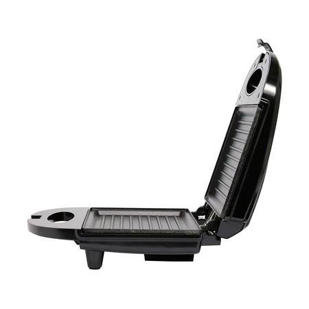 SANDWICH MAKER 750W, GRILL PLATE, BLACK