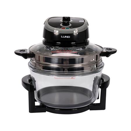 HALOGEN OVEN 17L BLACK, 9 ACCESSORIES