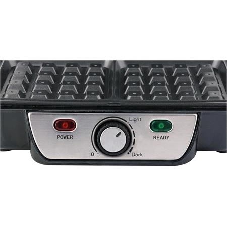 WAFFLE MAKER 1000W, 2 WAFFLES