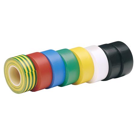 Draper Expert 68157 8 x 10M x 19mm Mixed Colours Insulation Tape to BSEN60454 Type2
