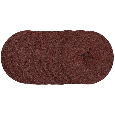 Draper 68377 Fibre Sanding Discs, 115mm, 36 Grit, (Pack of 10)