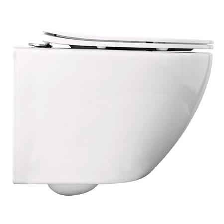WALL HUNG TOILET TOP RIMLESS INCL. SEAT
