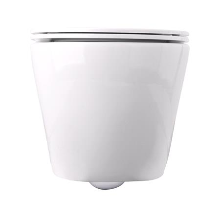 WALL HUNG TOILET TOP RIMLESS INCL. SEAT