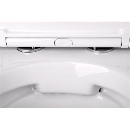 WALL HUNG TOILET TOP RIMLESS INCL. SEAT