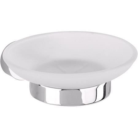 SOAP DISH HOLDER OVAL CHROME